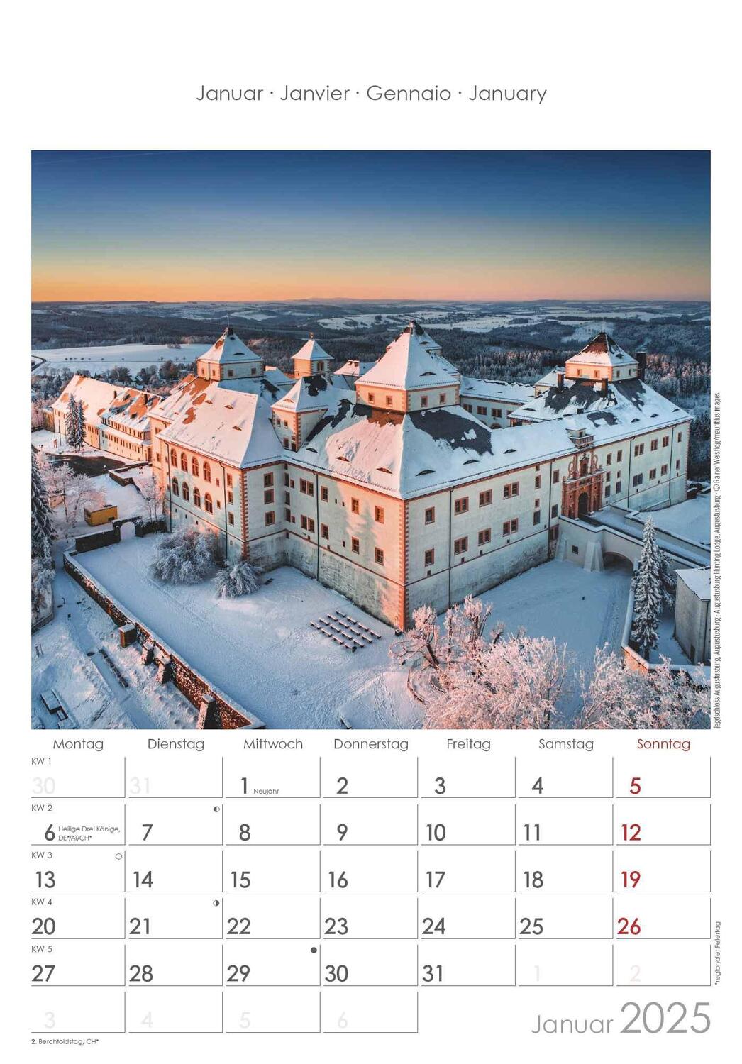 Bild: 4251732341206 | Sachsen 2025 - Bild-Kalender 23,7x34 cm - Regional-Kalender -...