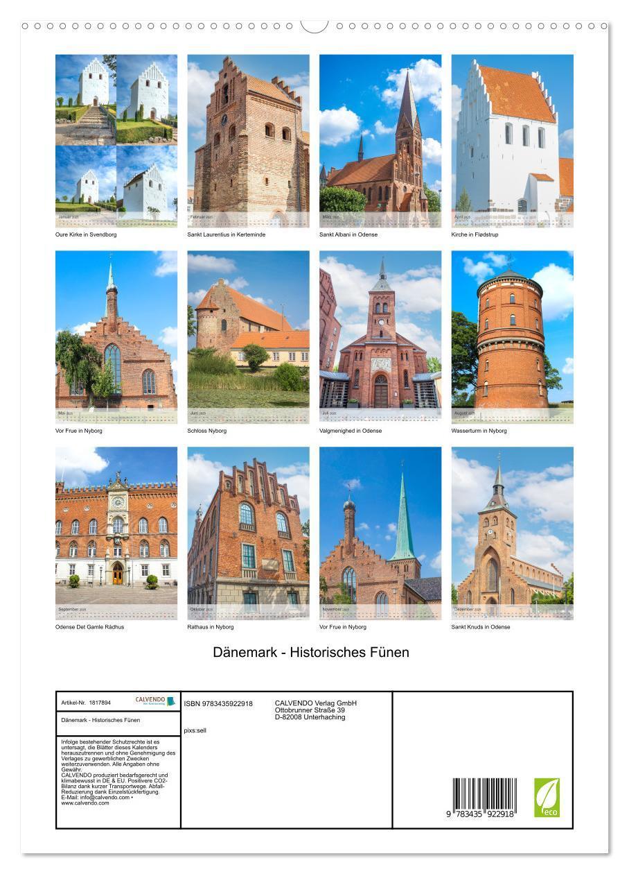 Bild: 9783435922918 | Dänemark - Historisches Fünen (Wandkalender 2025 DIN A2 hoch),...