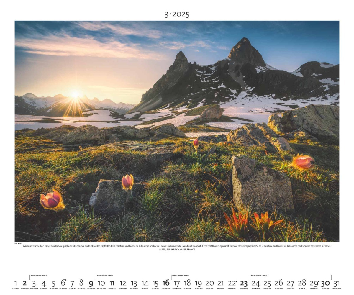 Bild: 4251734300751 | PALAZZI - Landschaft im Licht 2025 Wandkalender, 60x50cm,...