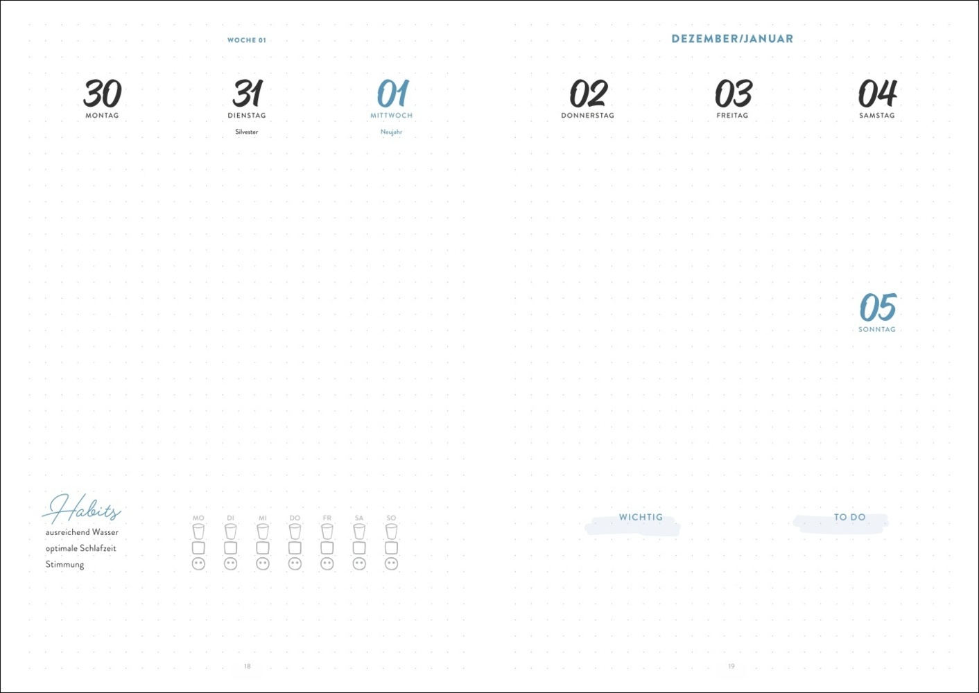 Bild: 9783756408177 | Blue Bullet Journal A5 2025 | Kalender | 224 S. | Deutsch | 2025