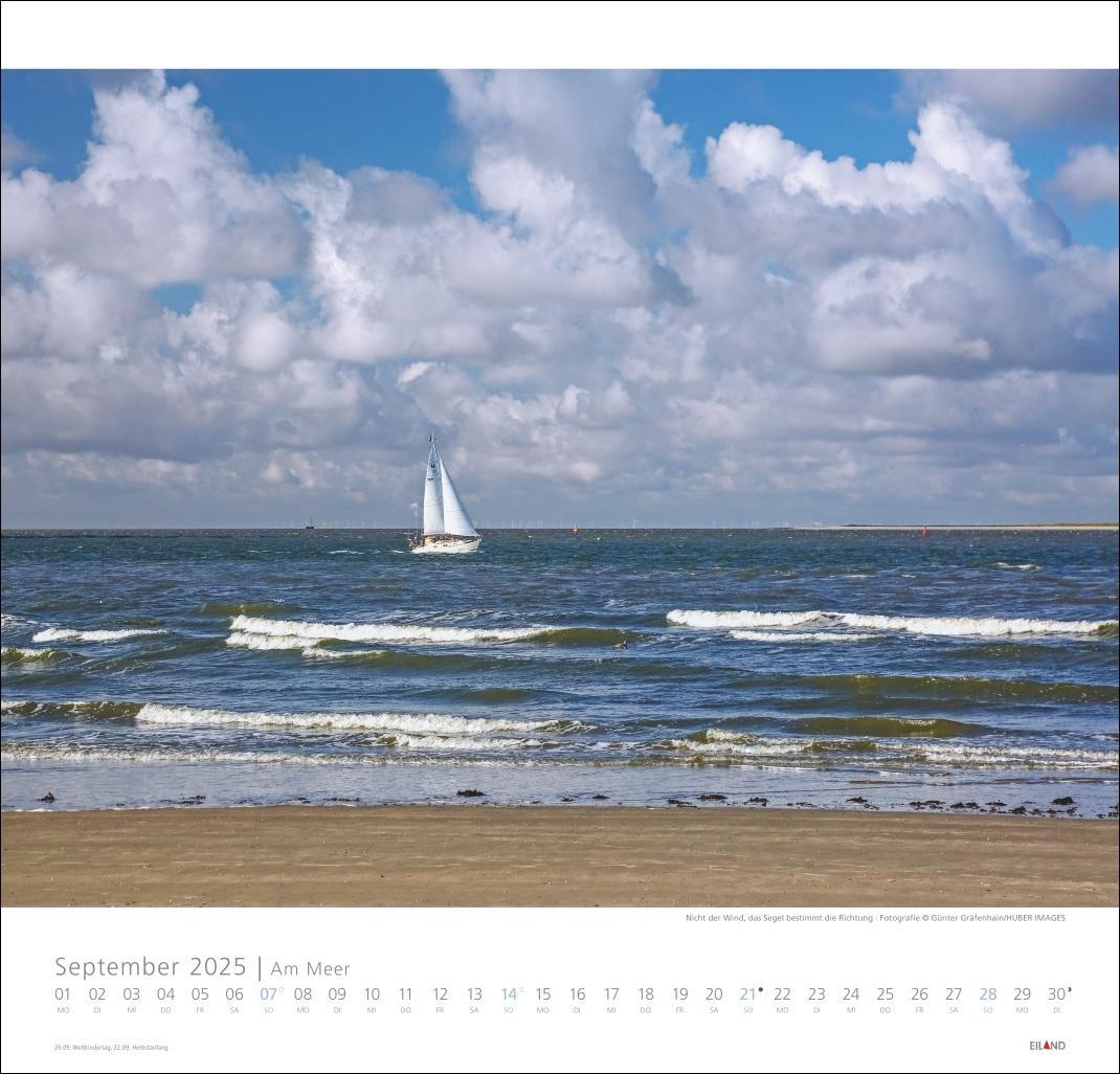 Bild: 9783964023094 | Am Meer Edition Kalender 2025 - Sand, Wind und Wellen | Hans Jessel