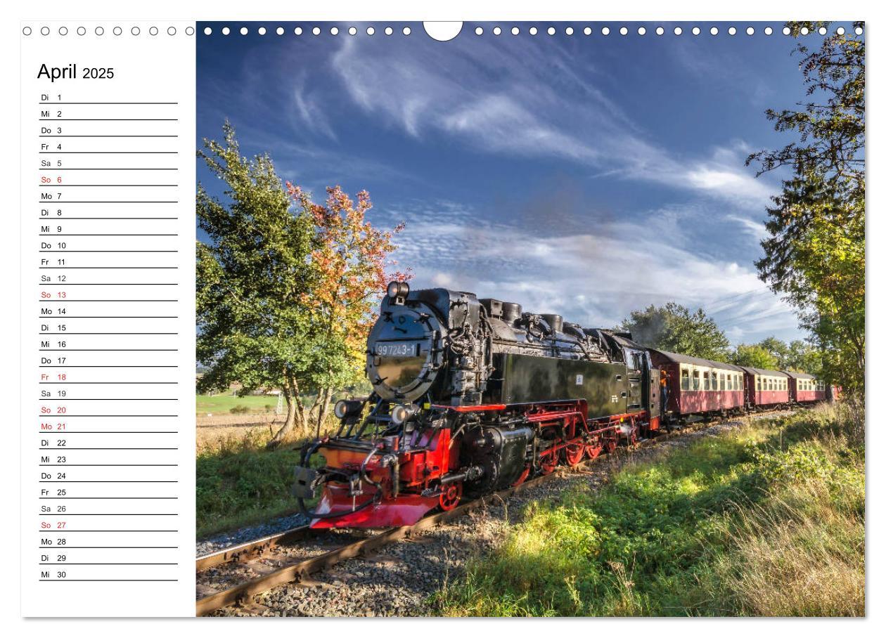 Bild: 9783435217069 | Schmalspurbahnen im Harz (Wandkalender 2025 DIN A3 quer), CALVENDO...