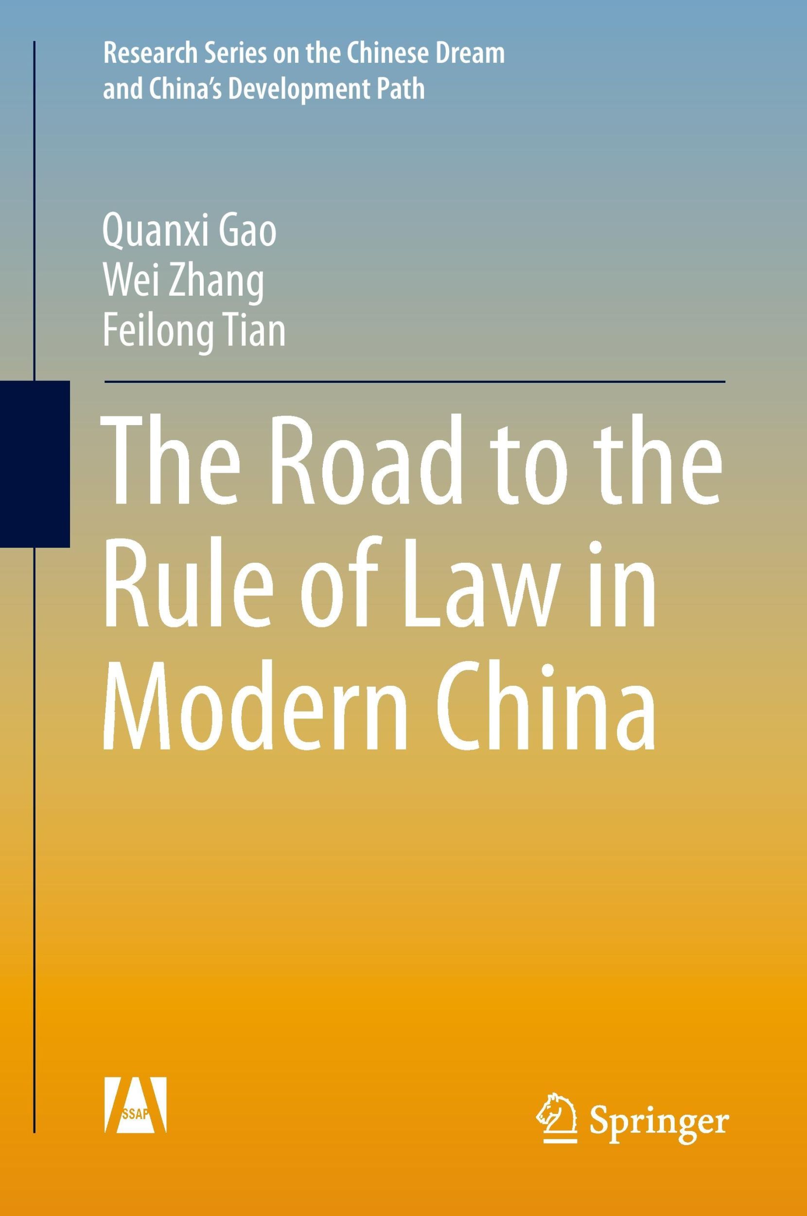 Cover: 9783662456361 | The Road to the Rule of Law in Modern China | Quanxi Gao (u. a.)