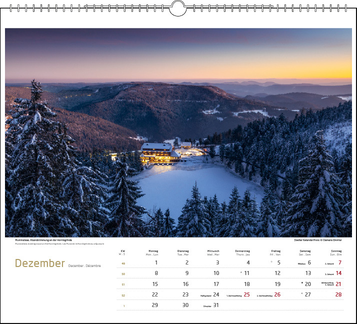 Bild: 9783861924159 | Schwarzwald 2025 | Clemens Emmler | Kalender | Spiralbindung | XIII