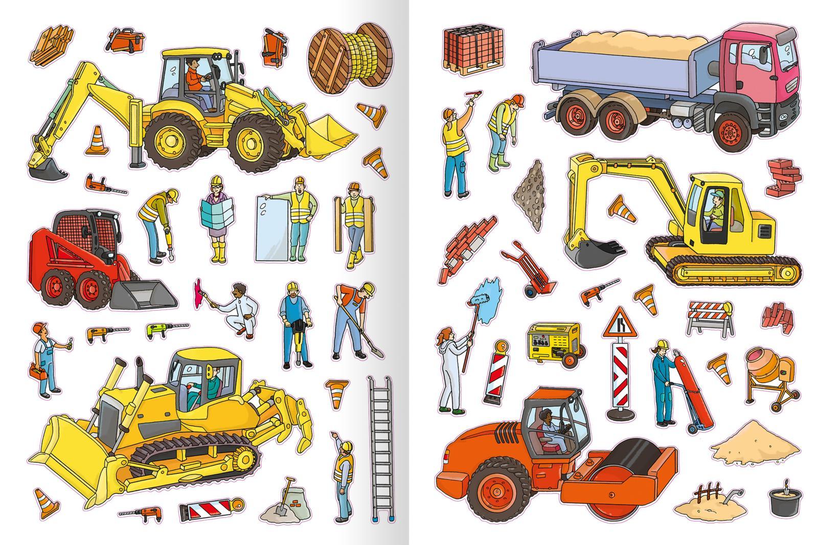 Bild: 9783845825304 | Erstes Stickern Baustelle | über 200 Sticker | Sebastian Coenen | Buch