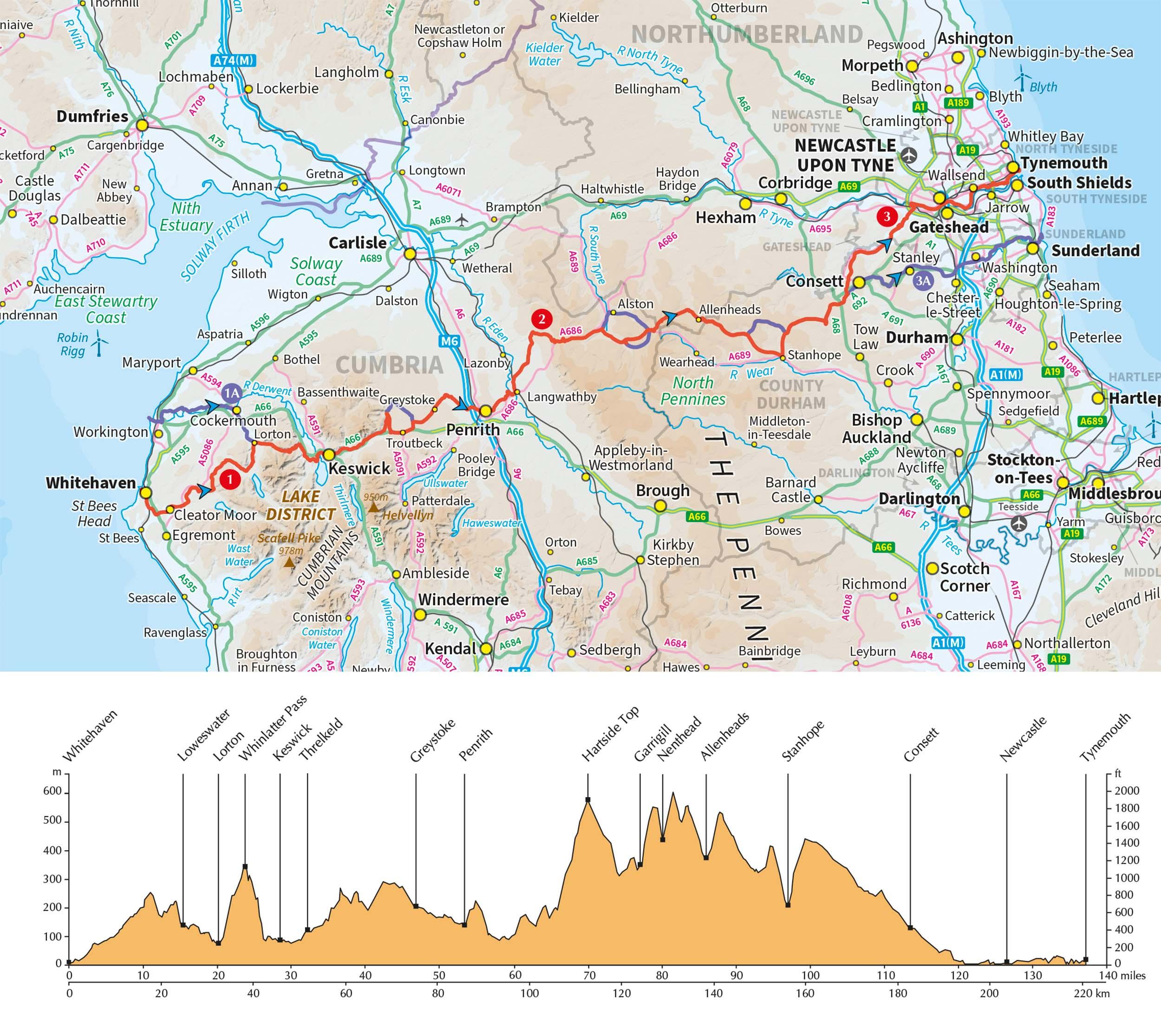 Bild: 9781786311184 | The Coast to Coast Cycle Route | Carl Mckeating (u. a.) | Taschenbuch