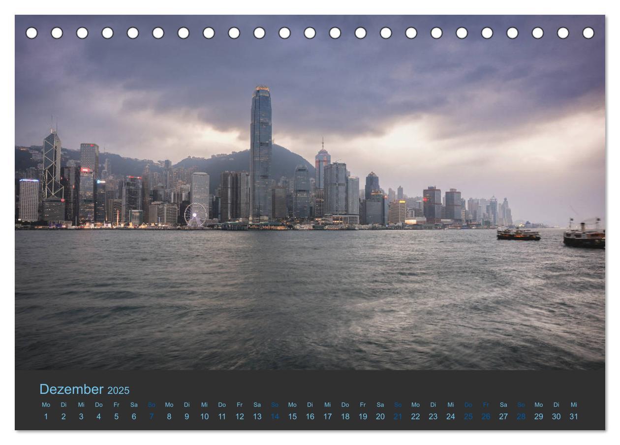 Bild: 9783435385874 | Hong Kong - Skylines (Tischkalender 2025 DIN A5 quer), CALVENDO...