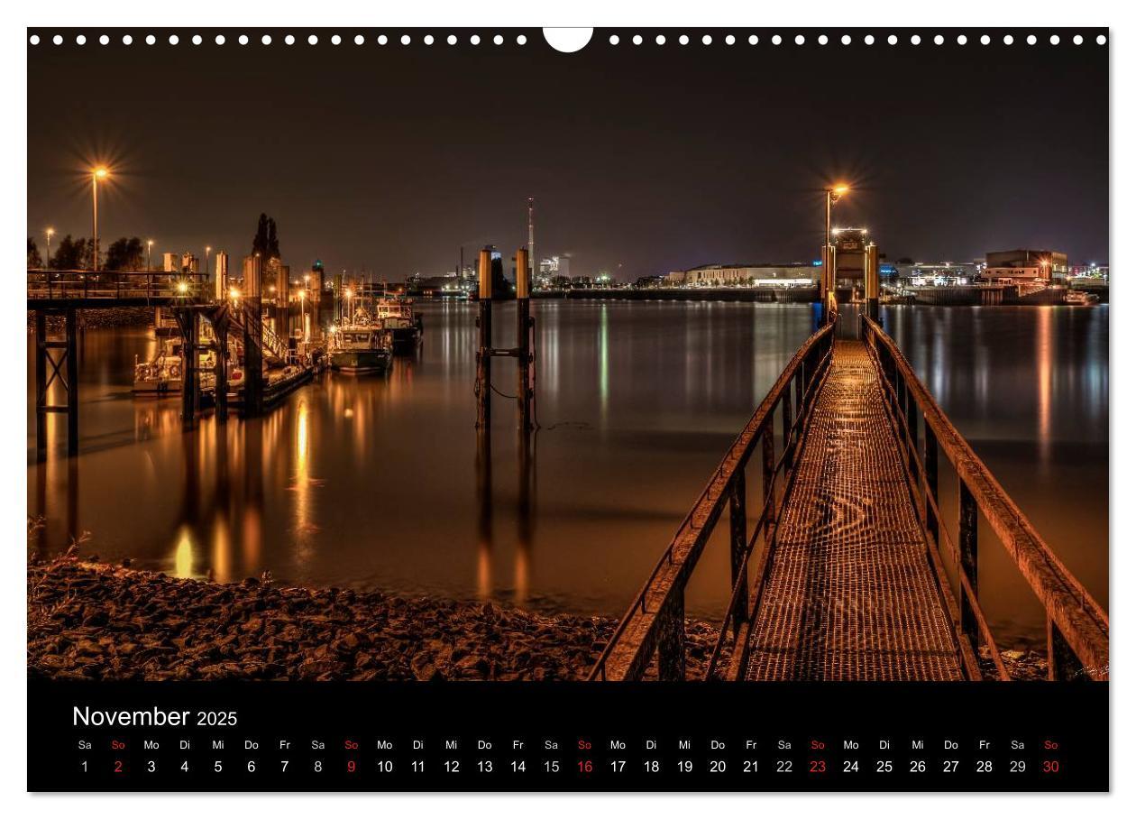 Bild: 9783435740062 | Bremen bei Nacht (Wandkalender 2025 DIN A3 quer), CALVENDO...