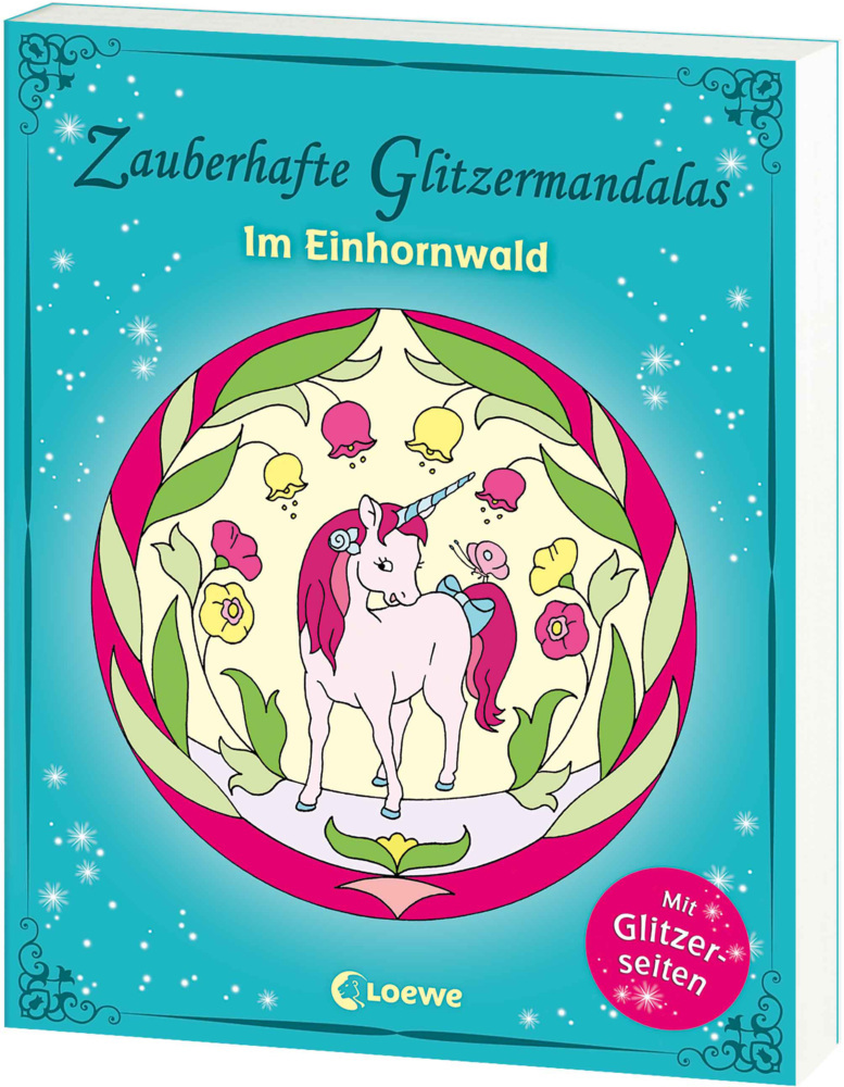 Cover: 9783785581490 | Zauberhafte Glitzermandalas - Im Einhornwald | Loewe Kreativ | Buch