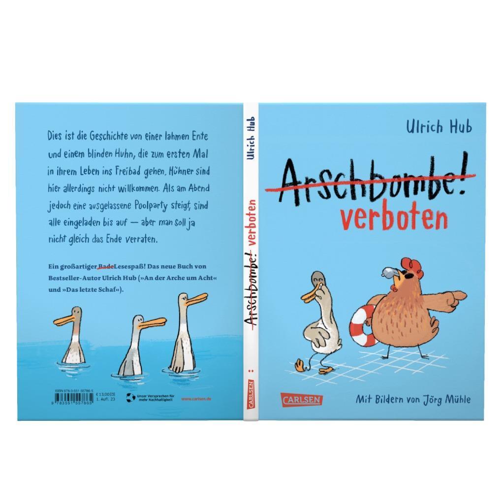 Bild: 9783551557865 | Arschbombe verboten | Ulrich Hub | Buch | Lahme Ente, blindes Huhn