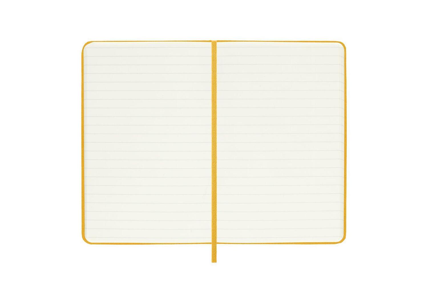 Bild: 8056598853063 | Moleskine Classic Notebook, Pocket, Ruled, Orange Yellow, Silk Hard...