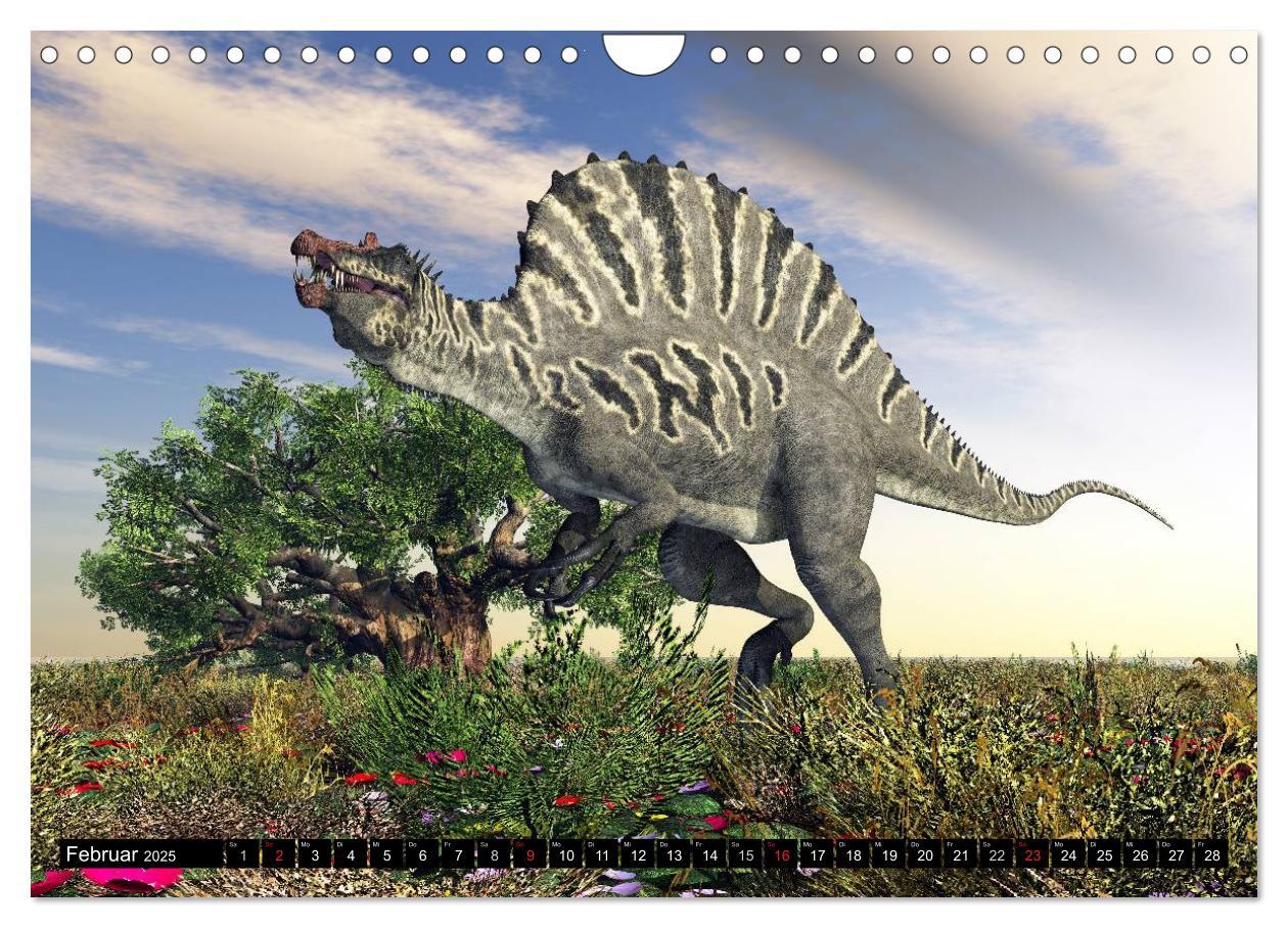 Bild: 9783435568208 | Dinosaurier. Urzeitliche Giganten (Wandkalender 2025 DIN A4 quer),...