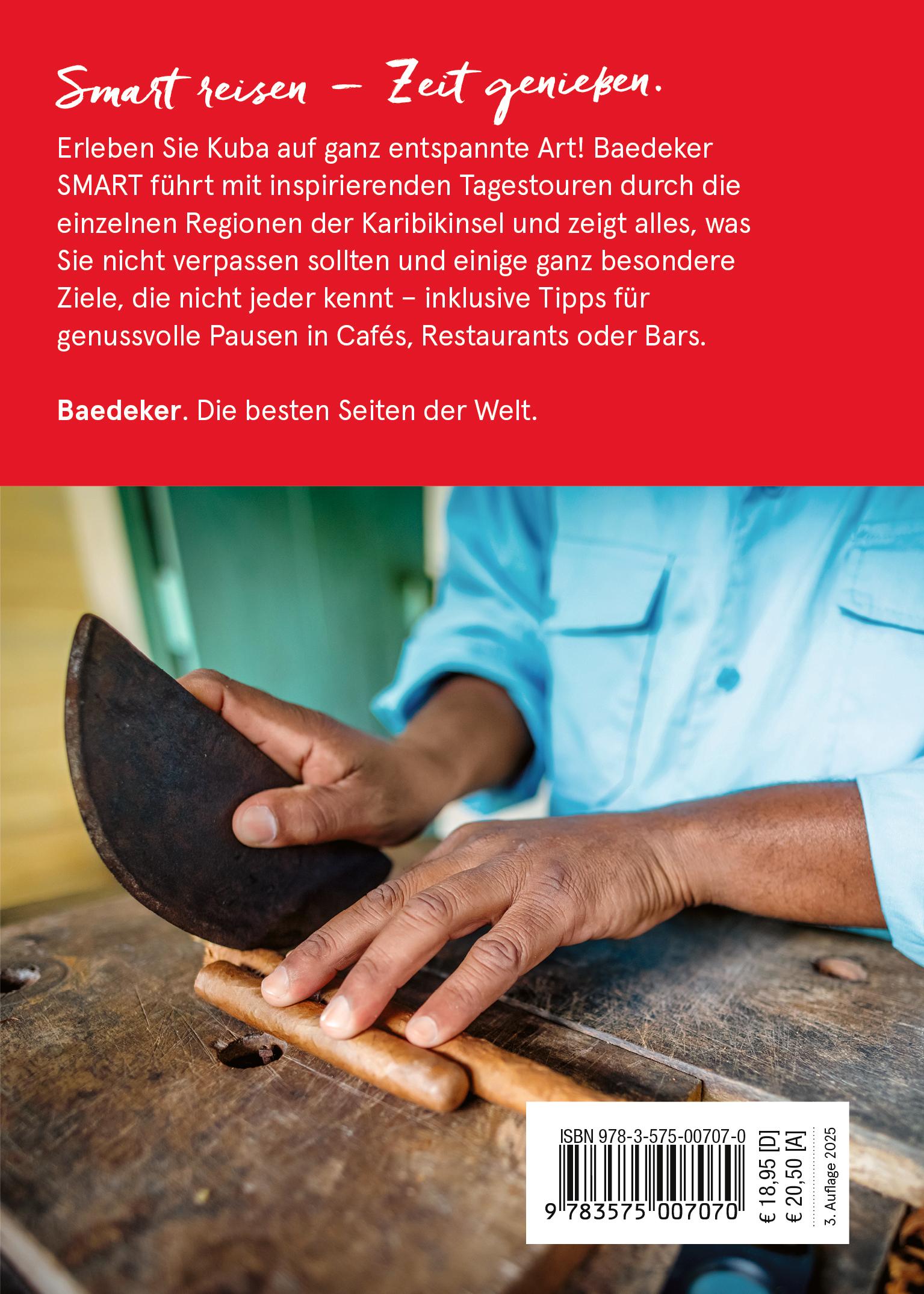 Rückseite: 9783575007070 | Baedeker SMART Reiseführer Kuba | Martina Miethig | Taschenbuch | 2025