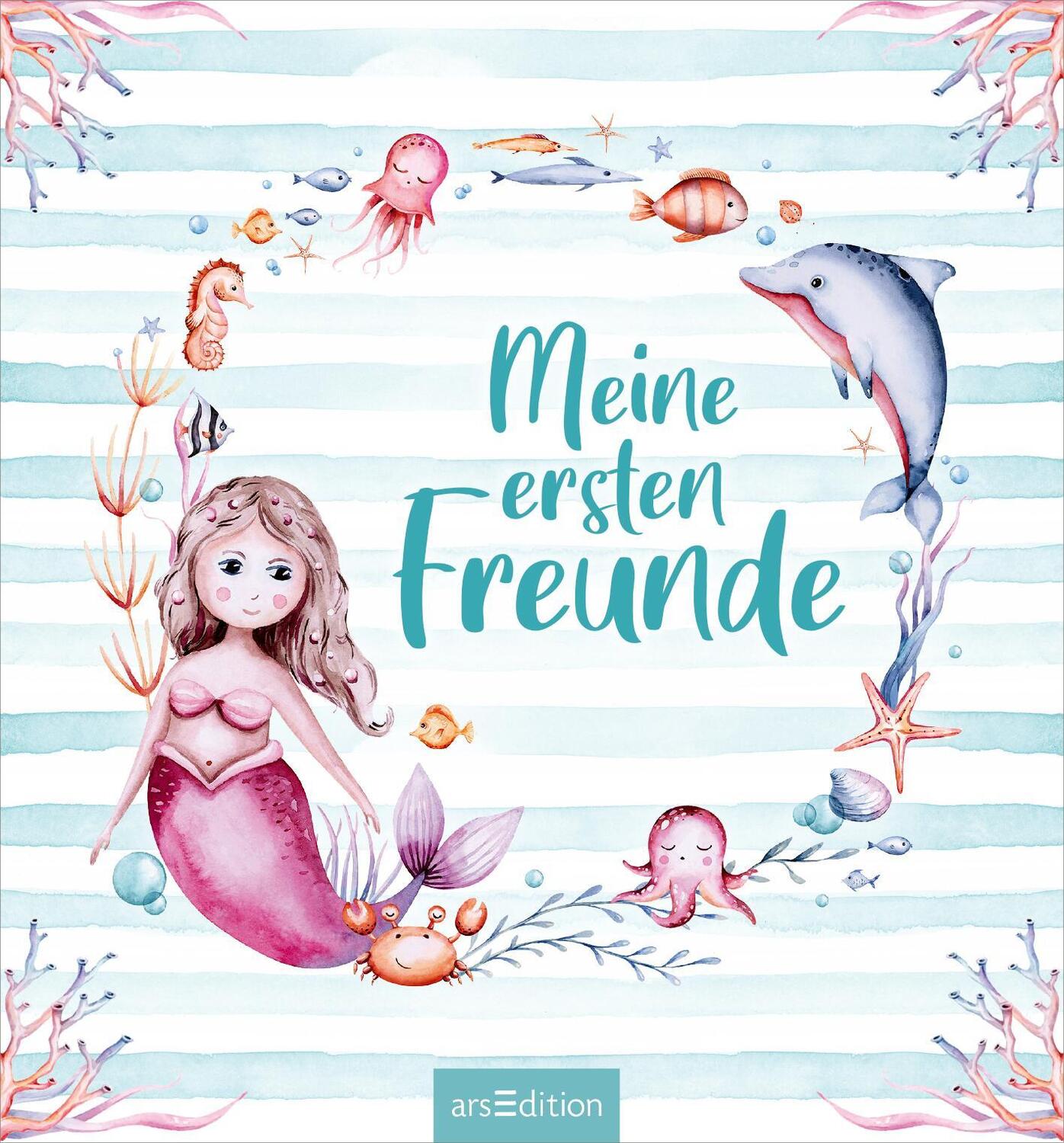 Bild: 4014489131298 | Meine ersten Freunde - Meerjungfrauen (Aquarell-Optik) | Buch | 64 S.