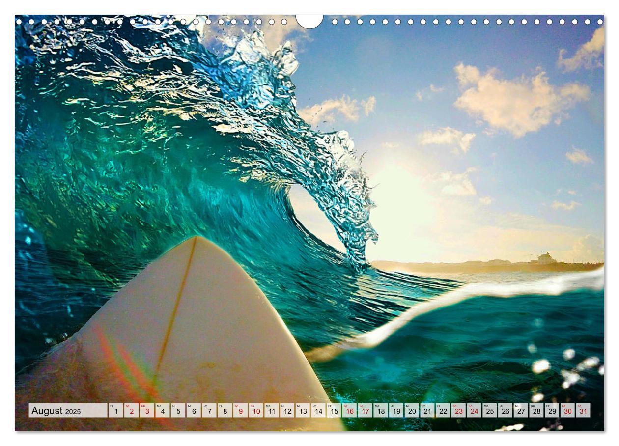 Bild: 9783383921179 | Surfen - from Inside the Barrel (Wandkalender 2025 DIN A3 quer),...