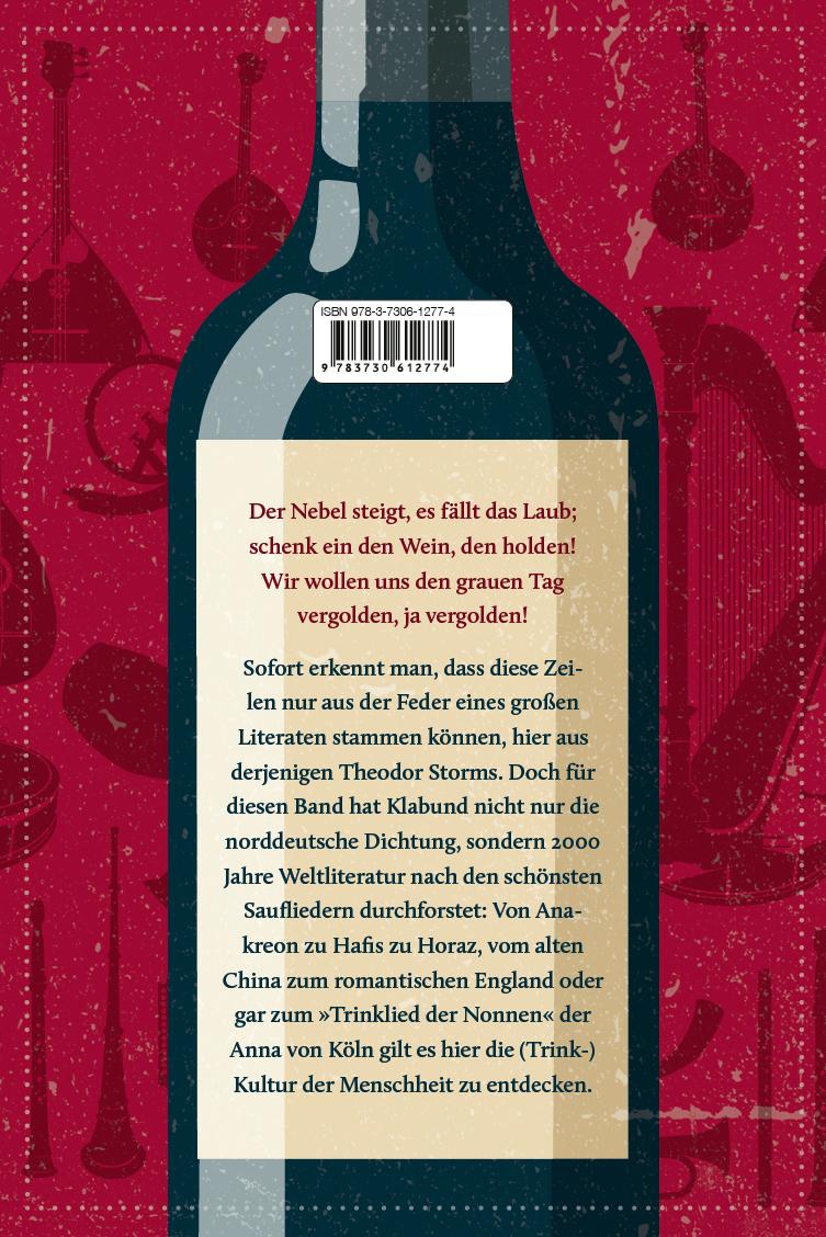 Bild: 9783730612774 | Die schönsten Sauf- und Trinklieder der Weltliteratur | Klabund | Buch