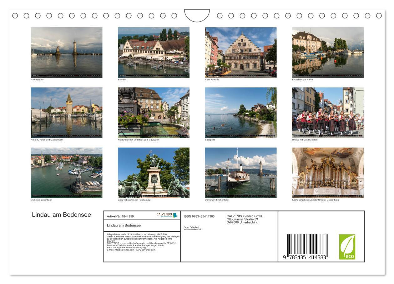 Bild: 9783435414383 | Lindau am Bodensee (Wandkalender 2025 DIN A4 quer), CALVENDO...