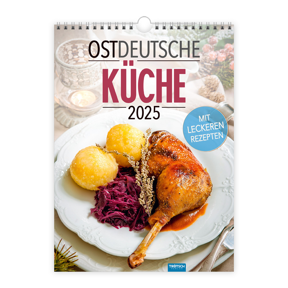 Cover: 9783988022042 | Trötsch Classickalender Ostdeutsche Küche 2025 | Wandkalender | Co.KG