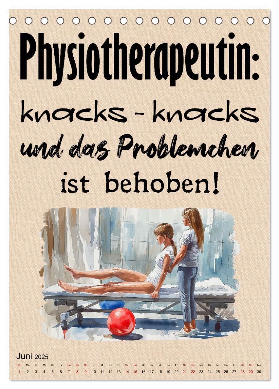 Bild: 9783457132258 | Physiosprüche (Tischkalender 2025 DIN A5 hoch), CALVENDO...