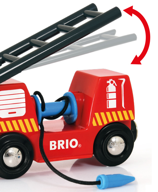 Bild: 7312350338447 | BRIO World 33844 Feuerwehr-Löschzug - Feuerwehrzug mit...