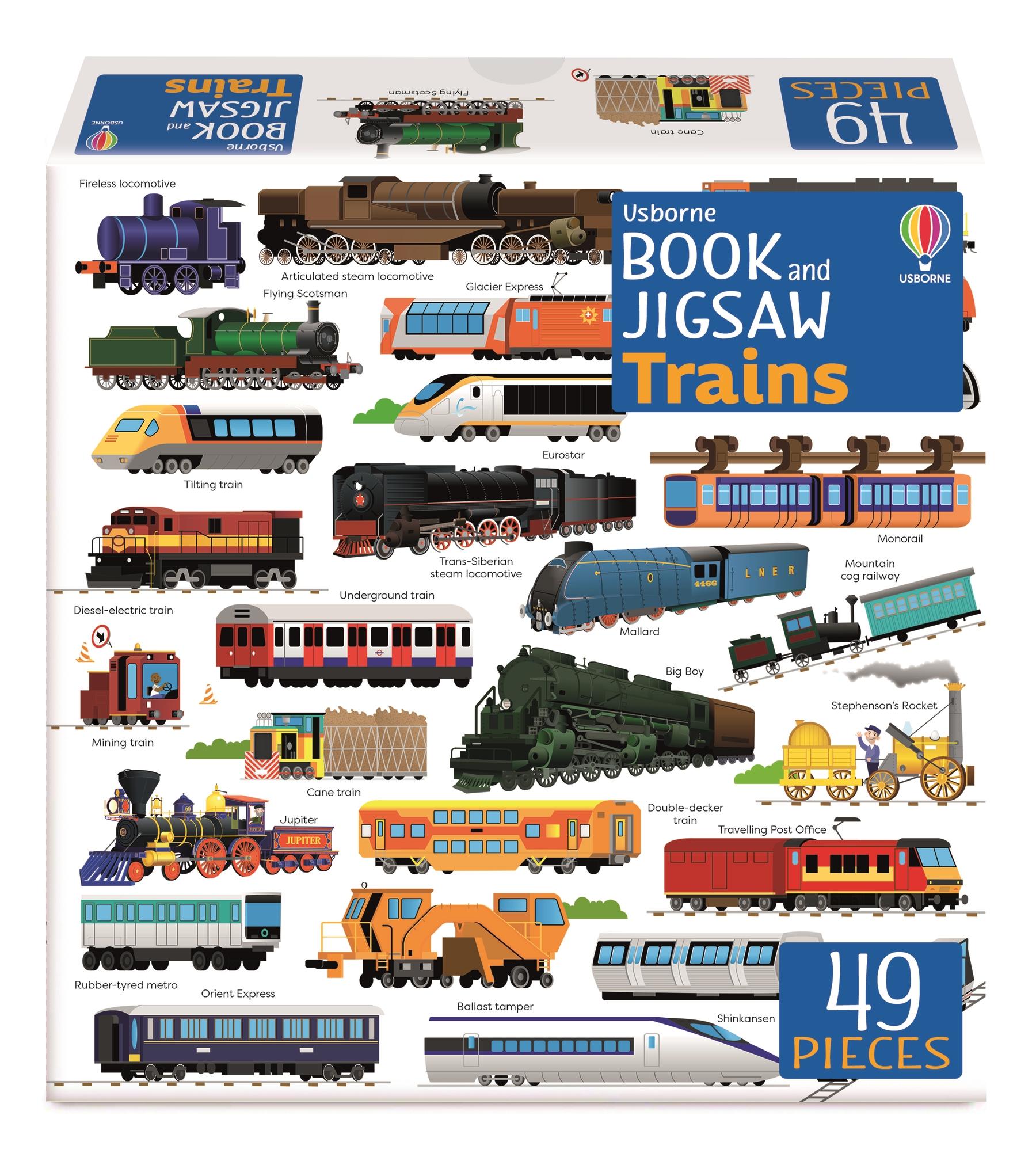 Cover: 9781803704814 | Usborne Book and Jigsaw Trains | Sam Smith | Taschenbuch | Englisch