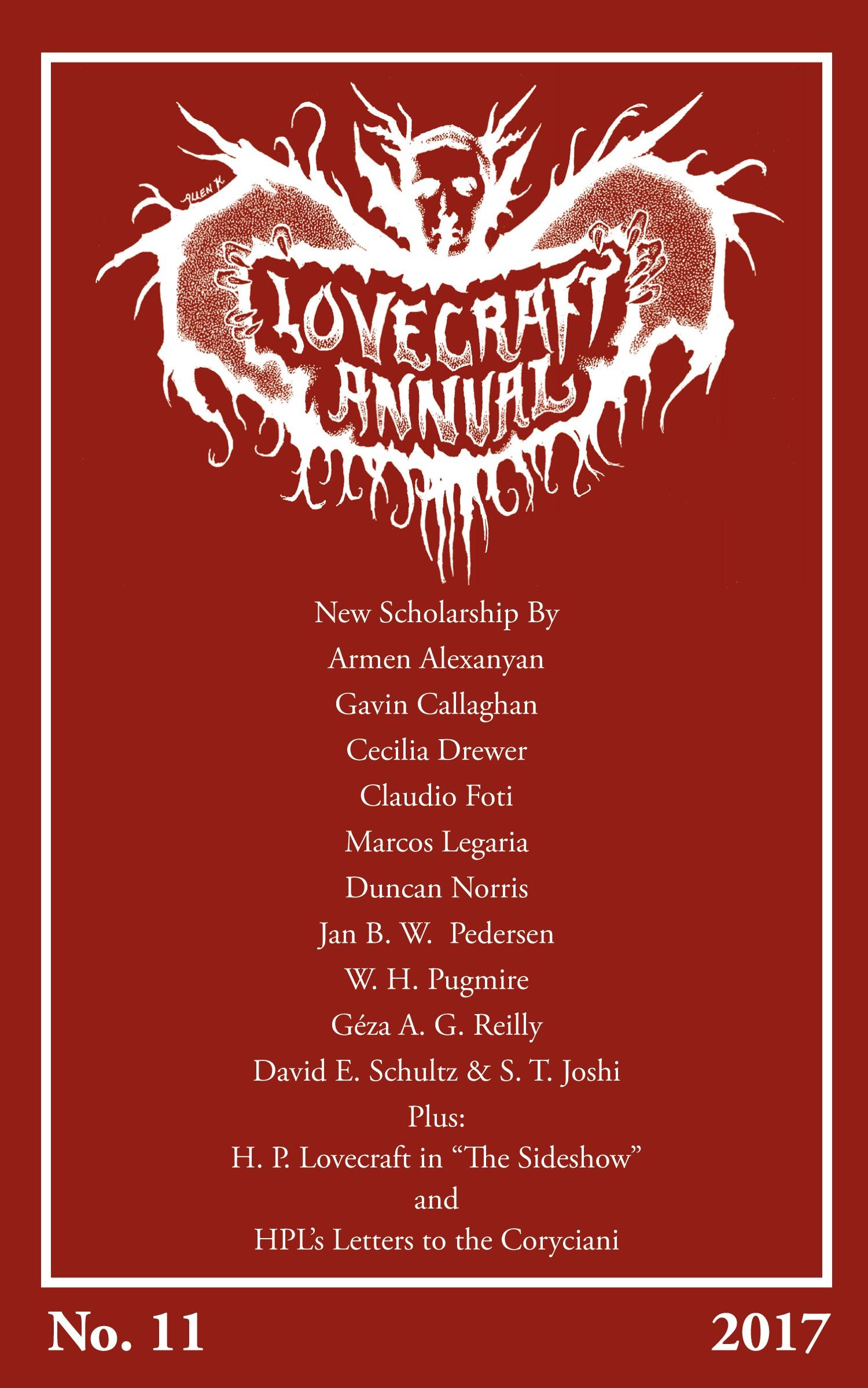 Cover: 9781614982036 | Lovecraft Annual No. 11 (2017) | S. T. Joshi | Taschenbuch | Englisch