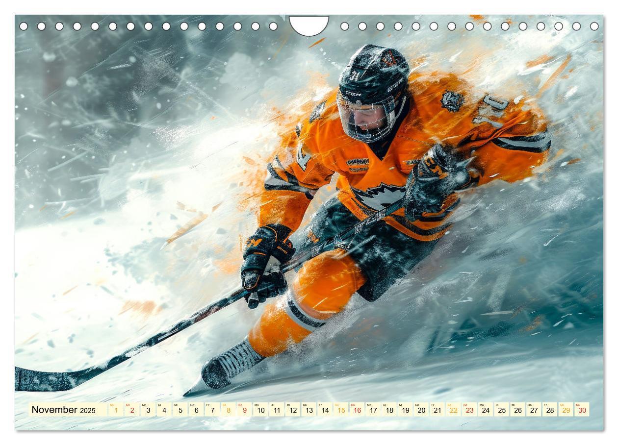 Bild: 9783383776915 | Eishockey - tolle Momente (Wandkalender 2025 DIN A4 quer), CALVENDO...