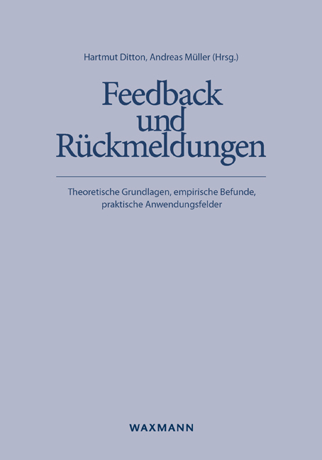 Cover: 9783830930907 | Feedback und Rückmeldungen | Hartmut Ditton (u. a.) | Taschenbuch