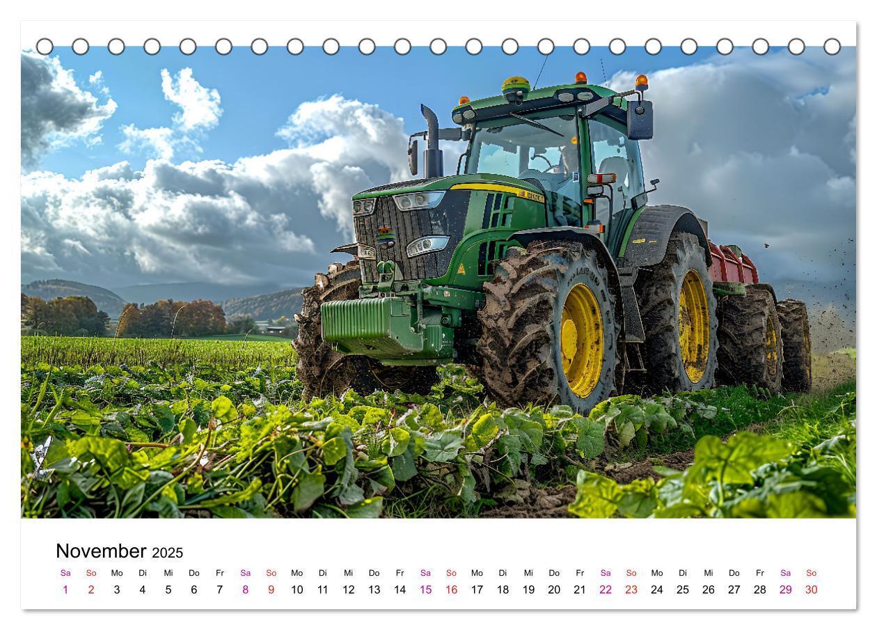 Bild: 9783457174876 | Traktoren Power (Tischkalender 2025 DIN A5 quer), CALVENDO...