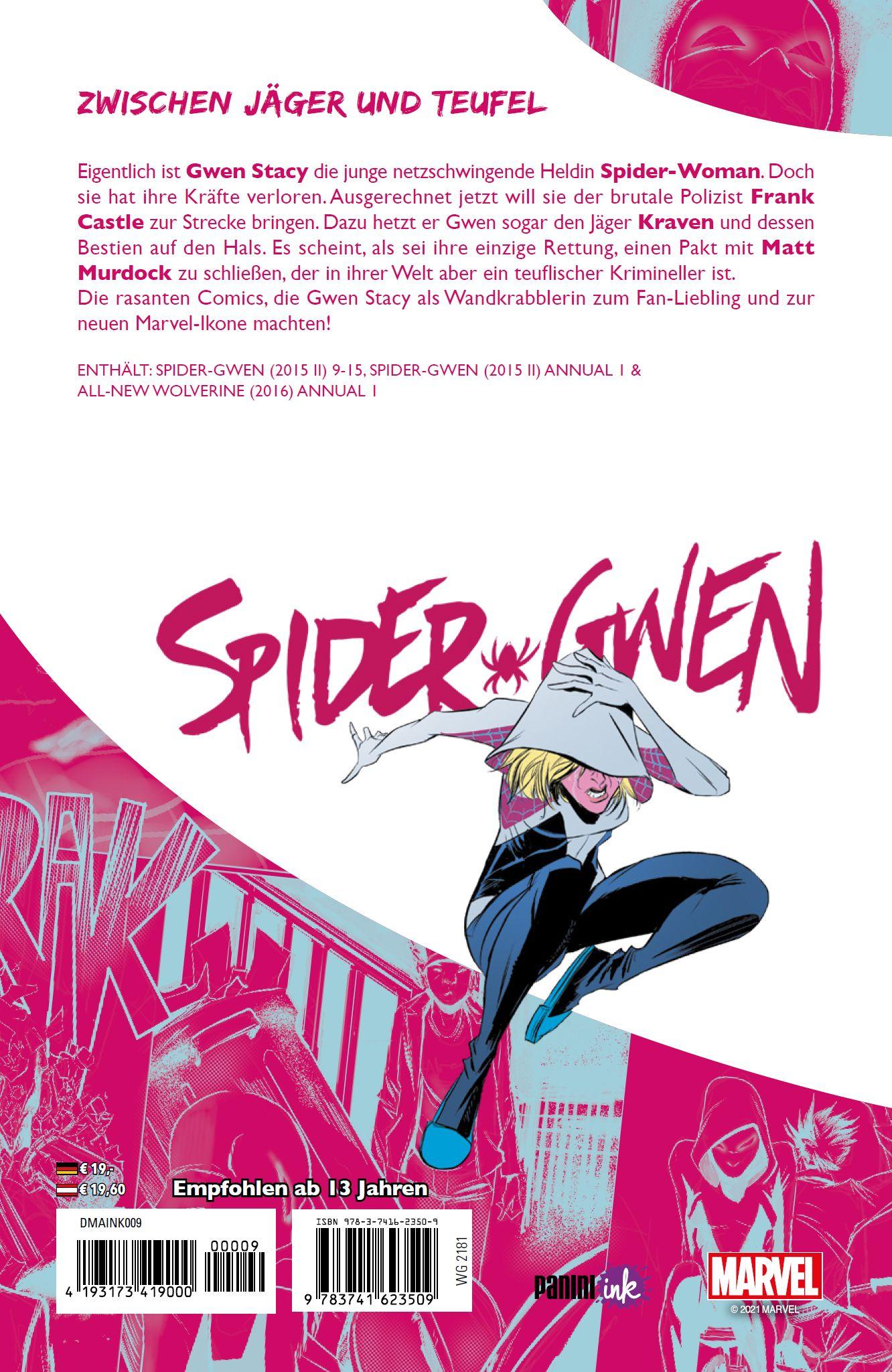 Rückseite: 9783741623509 | Spider-Gwen | Bd. 2: Erstaunliche Kräfte | Tom Taylor (u. a.) | Buch