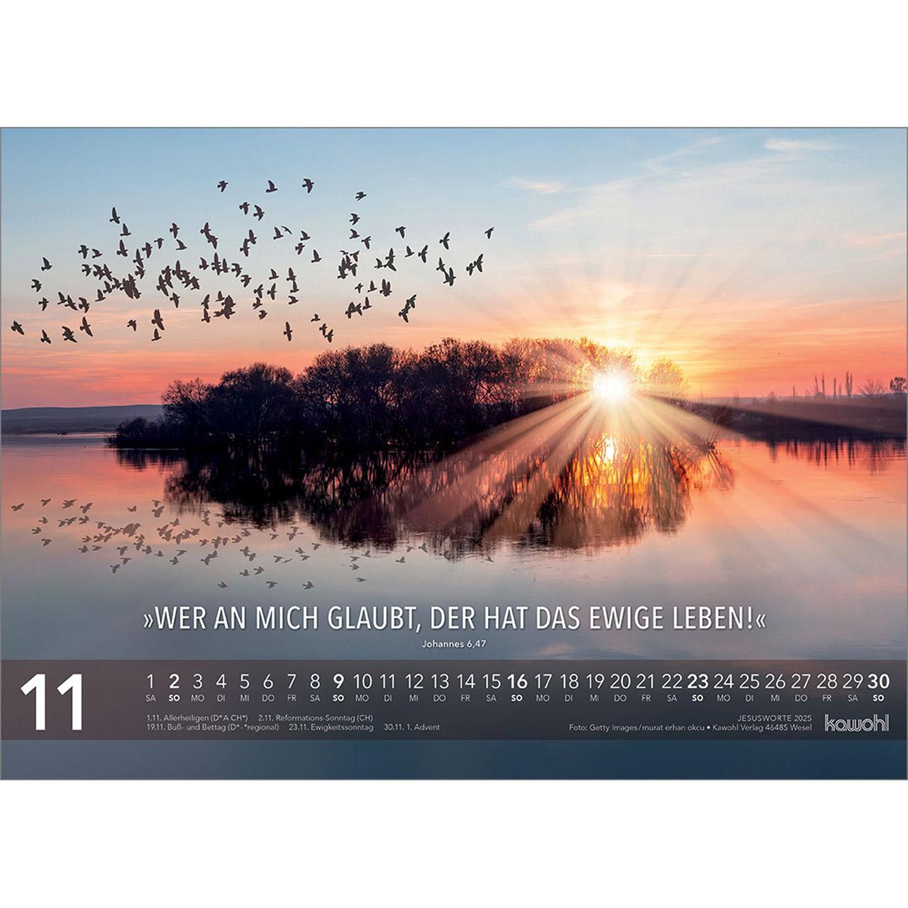 Bild: 9783754804650 | Jesus Worte 2025 | Wegweisende Worte und brillante Bilder | Kalender