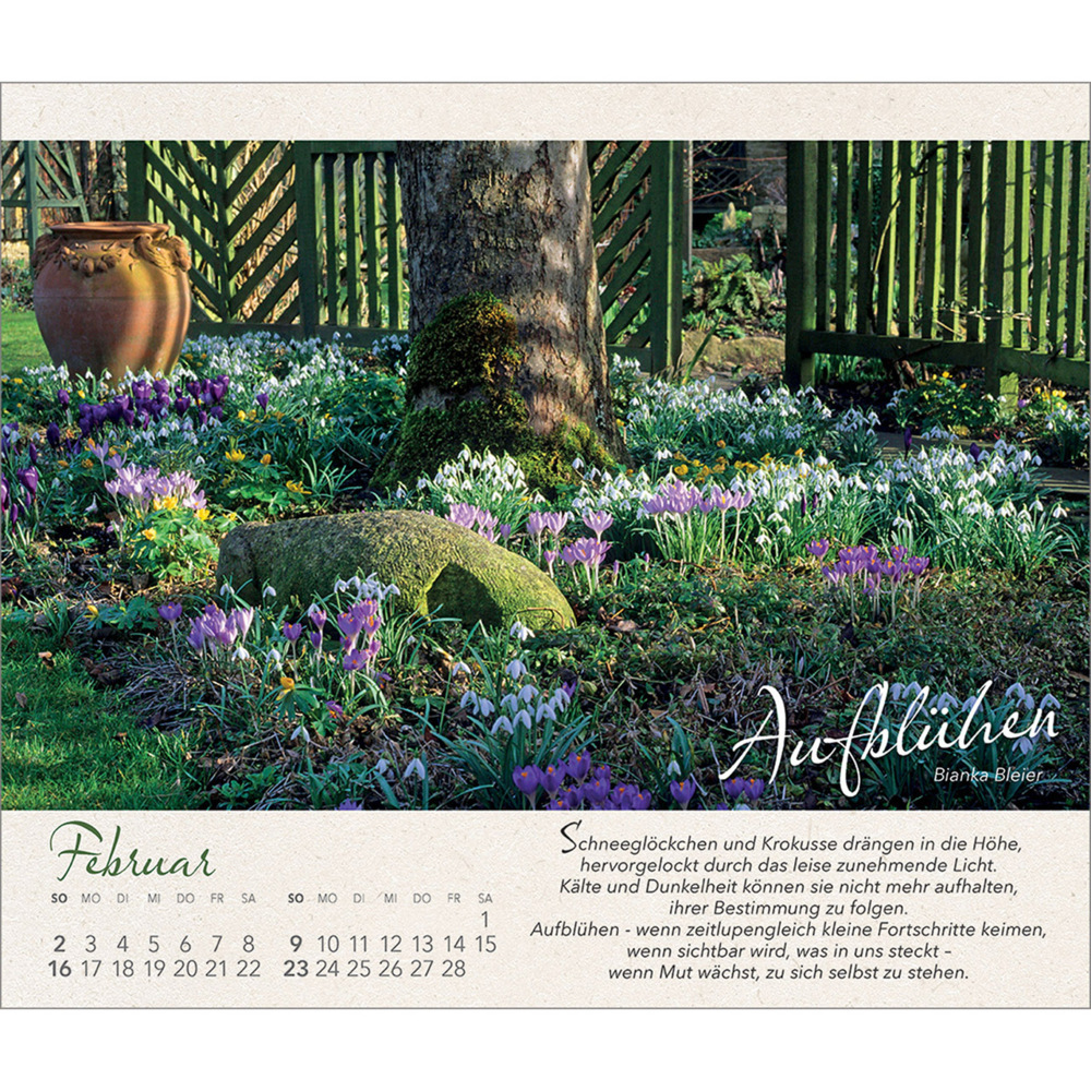 Bild: 9783754817353 | Wo Himmel und Erde sich zart berühren | Gartenkalender | Bianka Bleier