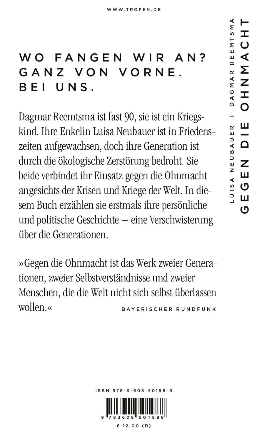 Rückseite: 9783608501988 | Gegen die Ohnmacht | Meine Großmutter, die Politik und ich | Buch