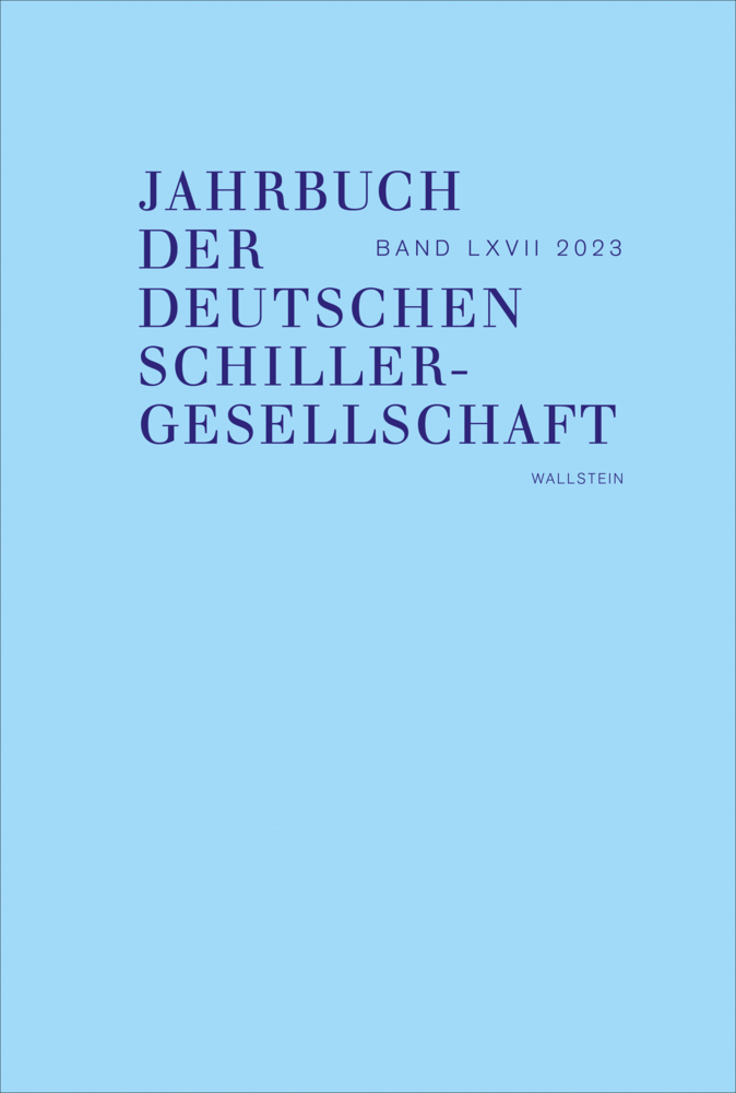 Cover: 9783835355125 | Jahrbuch der Deutschen Schillergesellschaft | Décultot (u. a.) | Buch