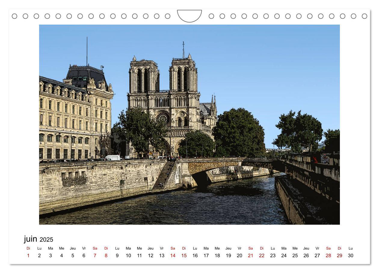 Bild: 9781325944194 | Notre-Dame de Paris en Cartoon (Calendrier mural 2025 DIN A4...