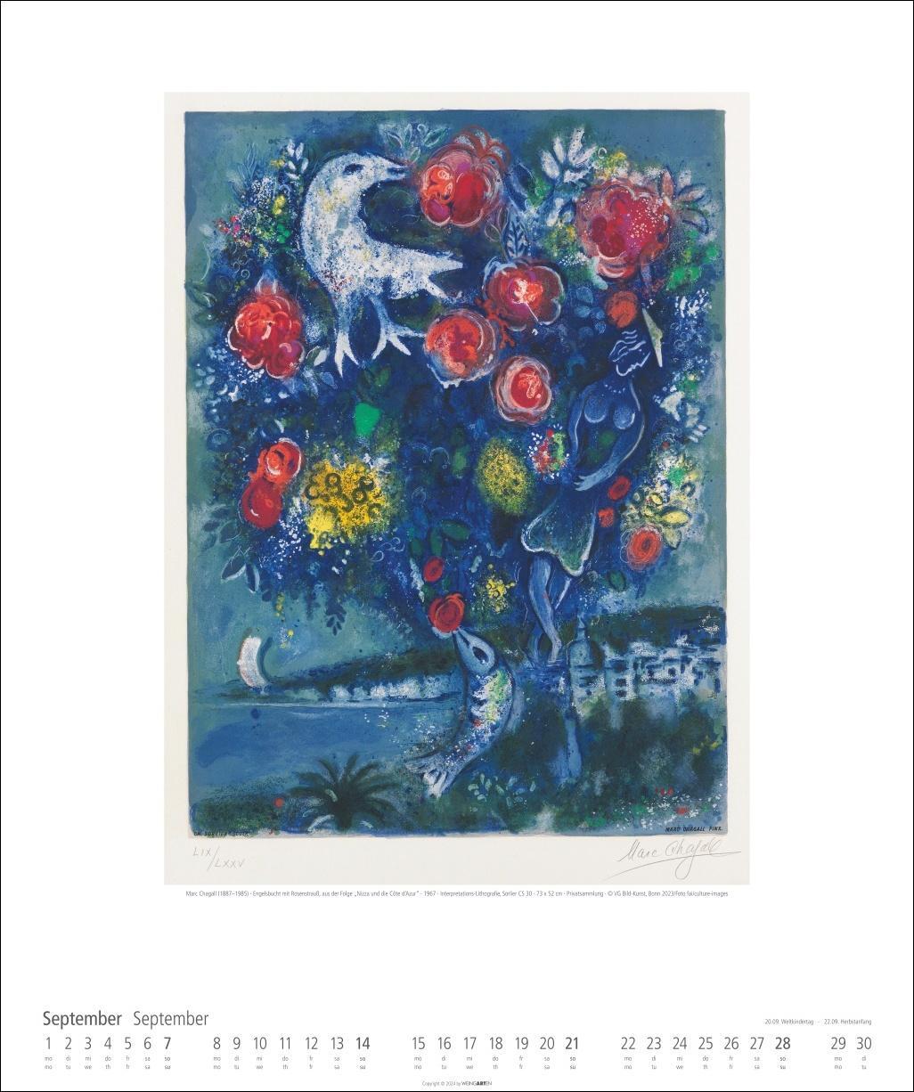 Bild: 9783839900123 | Marc Chagall Kalender 2025 | Kalender | Spiralbindung | 14 S. | 2025