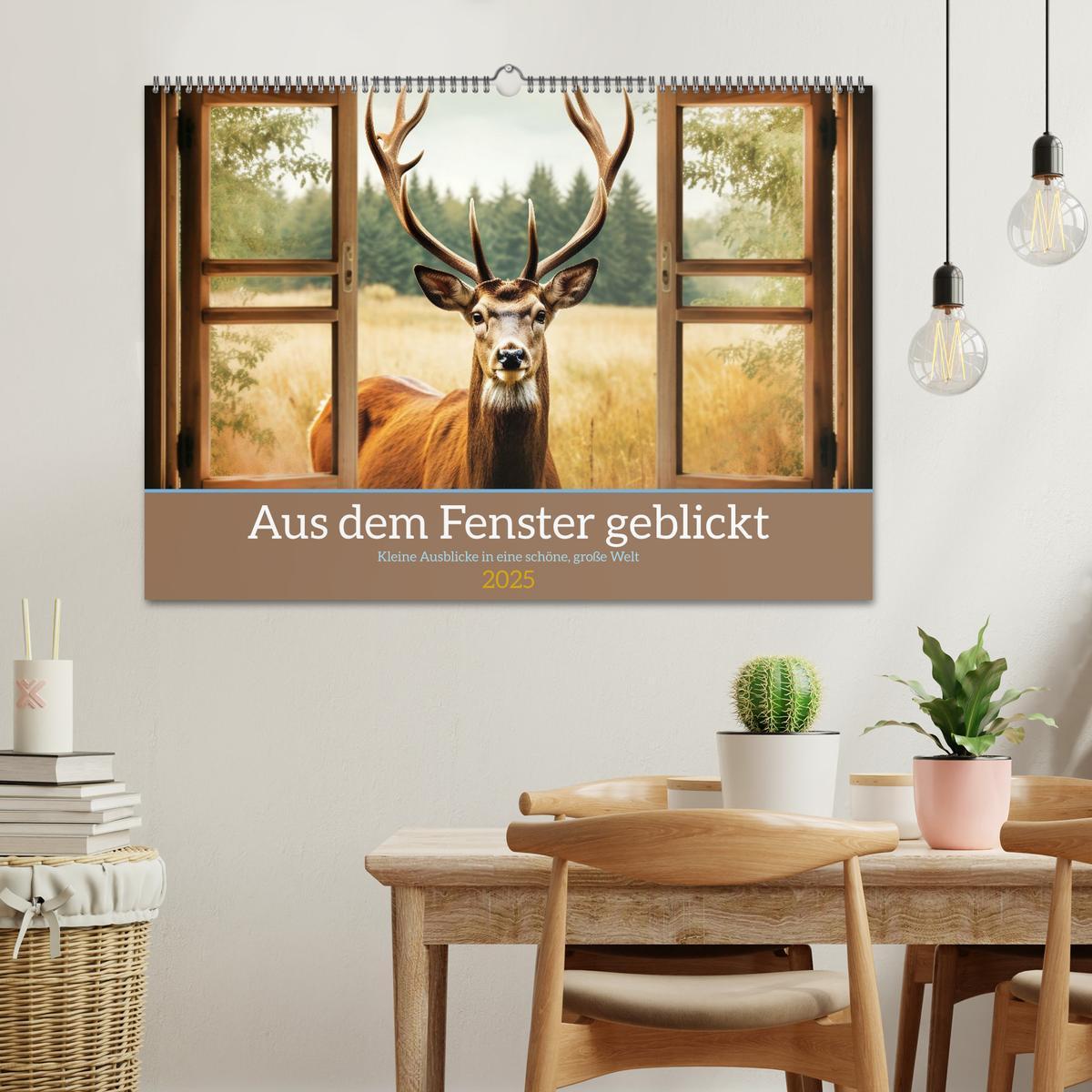 Bild: 9783383832451 | Aus dem Fenster geblickt (Wandkalender 2025 DIN A2 quer), CALVENDO...