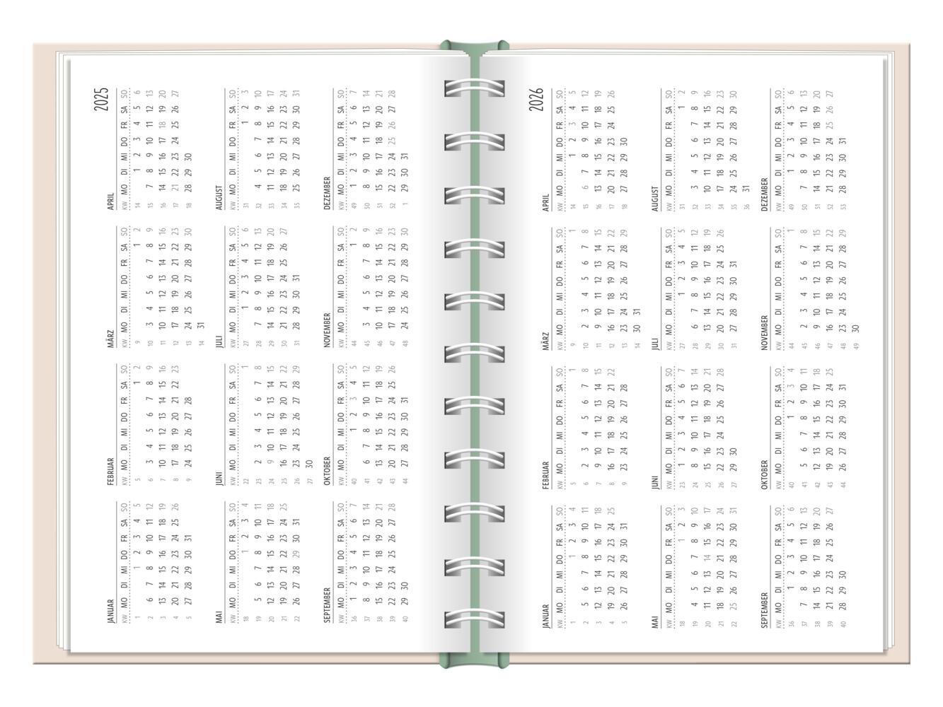 Bild: 9783986360795 | Terminplaner 2025 Hallo Glück | Terminplaner Hardcover | Original