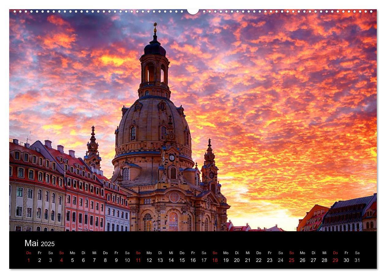 Bild: 9783435279944 | Dresden 2025 (Wandkalender 2025 DIN A2 quer), CALVENDO Monatskalender