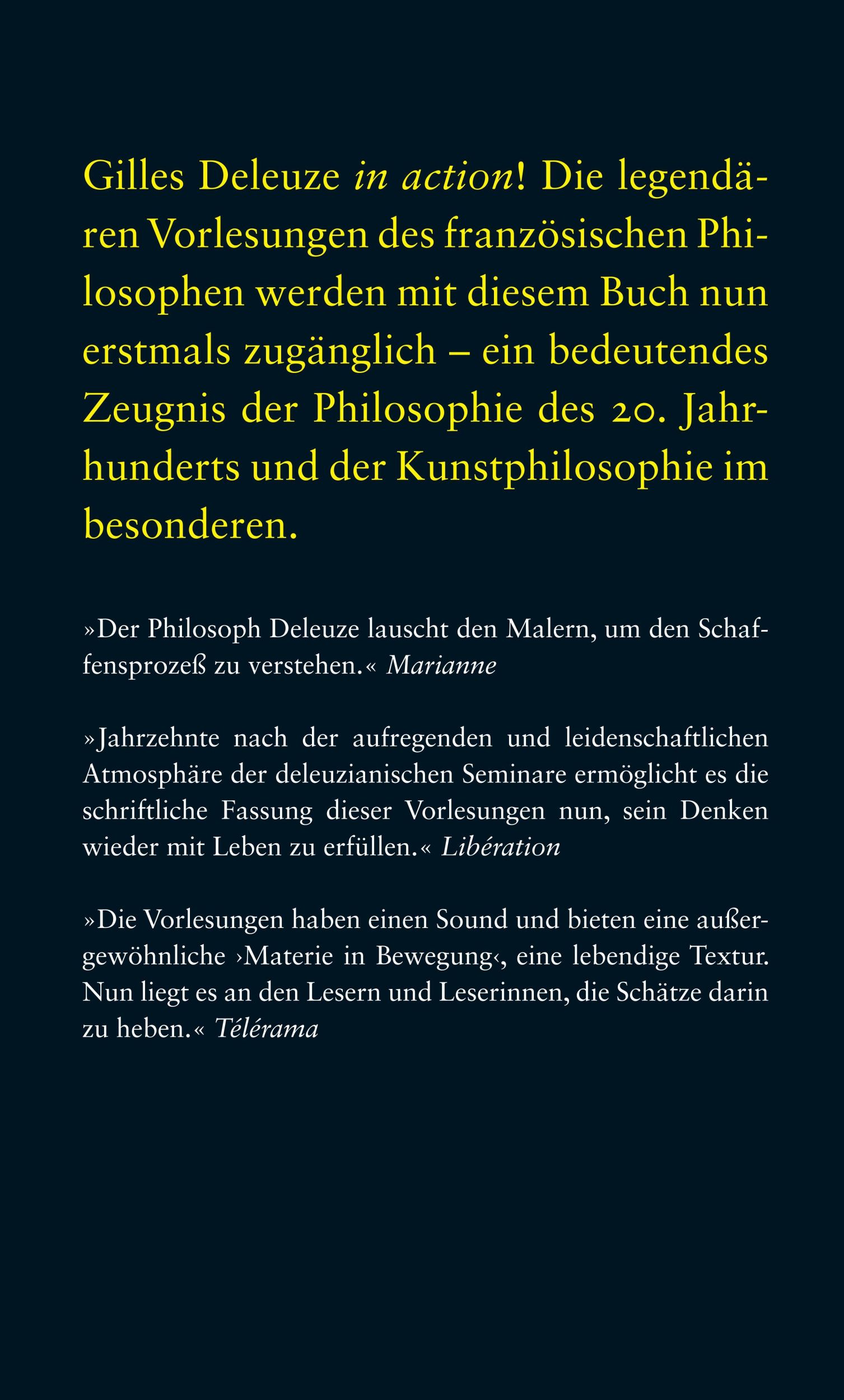 Rückseite: 9783518588253 | Über die Malerei | Vorlesungen März-Juni 1981 | Gilles Deleuze | Buch