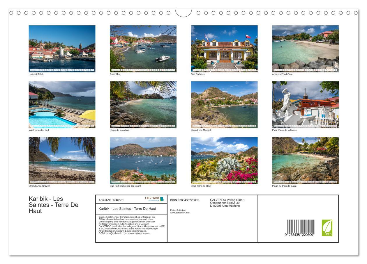 Bild: 9783435220809 | Karibik - Les Saintes - Terre De Haut (Wandkalender 2025 DIN A3...