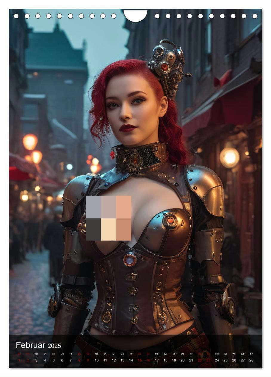 Bild: 9783383791185 | Steampunk - Stadtleben - Rotlichtviertel (Wandkalender 2025 DIN A4...