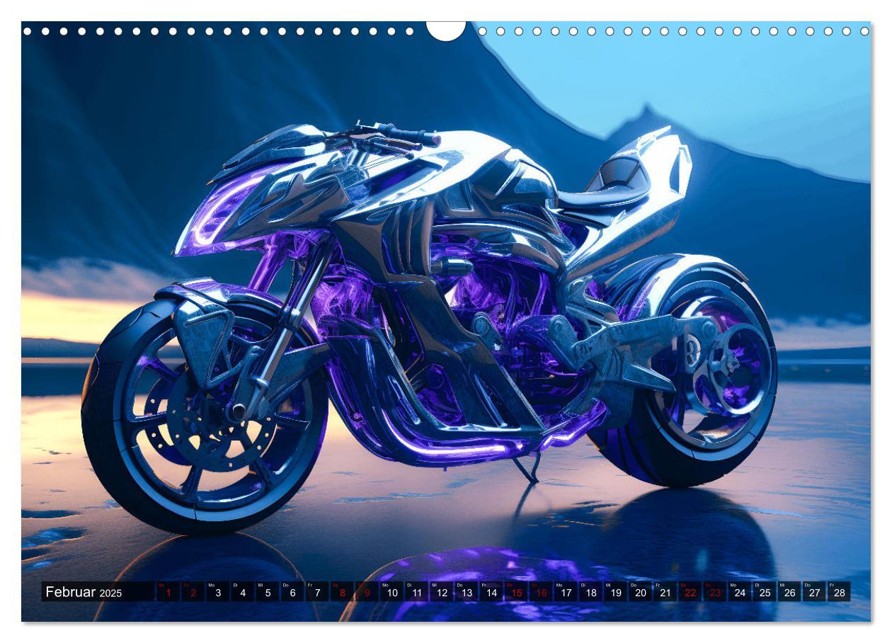 Bild: 9783383857577 | Dream Bikes - Motorräder aus der Zukunft (Wandkalender 2025 DIN A3...