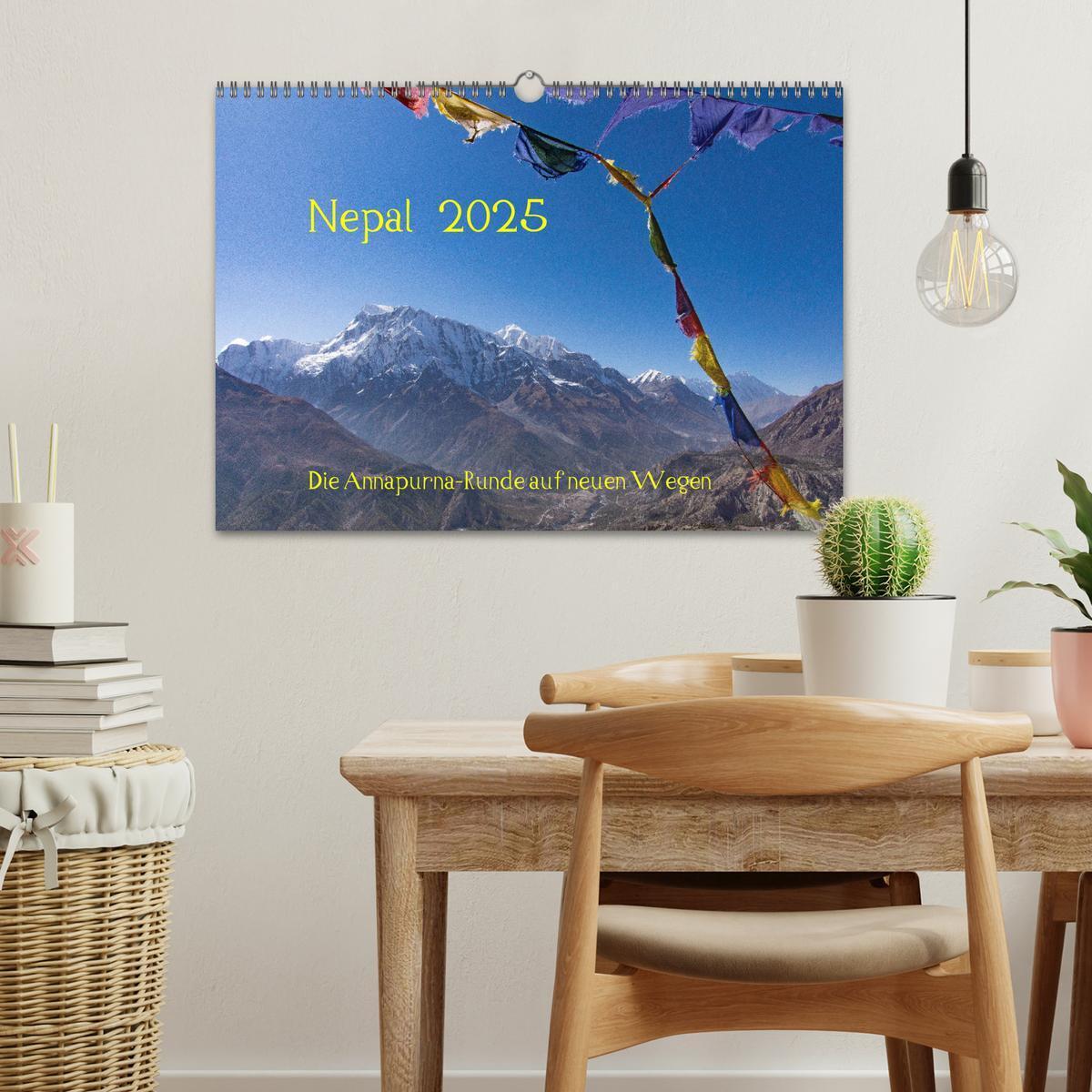 Bild: 9783435149346 | NEPAL - rund um die Annapurna (Wandkalender 2025 DIN A3 quer),...