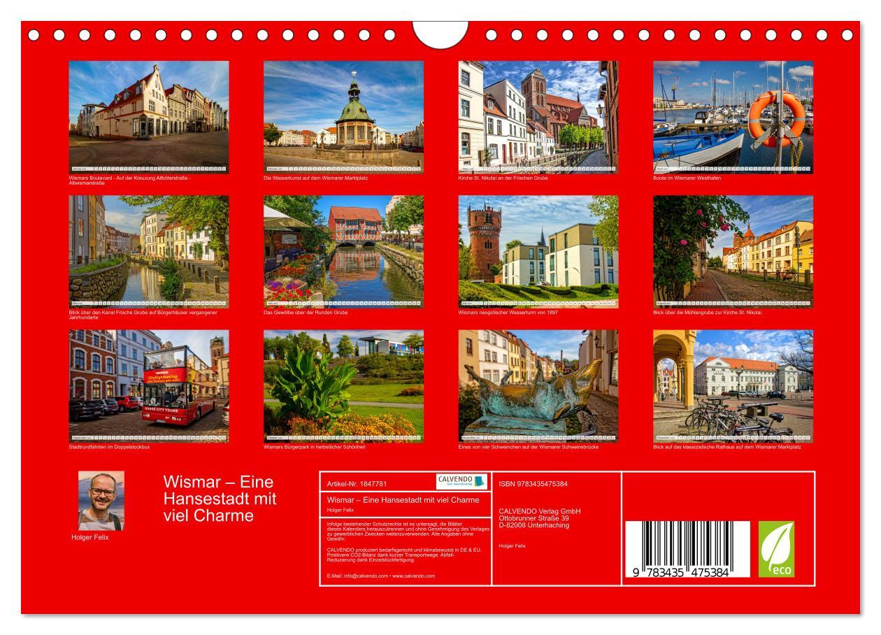 Bild: 9783435475384 | Wismar ¿ Eine Hansestadt mit viel Charme (Wandkalender 2025 DIN A4...