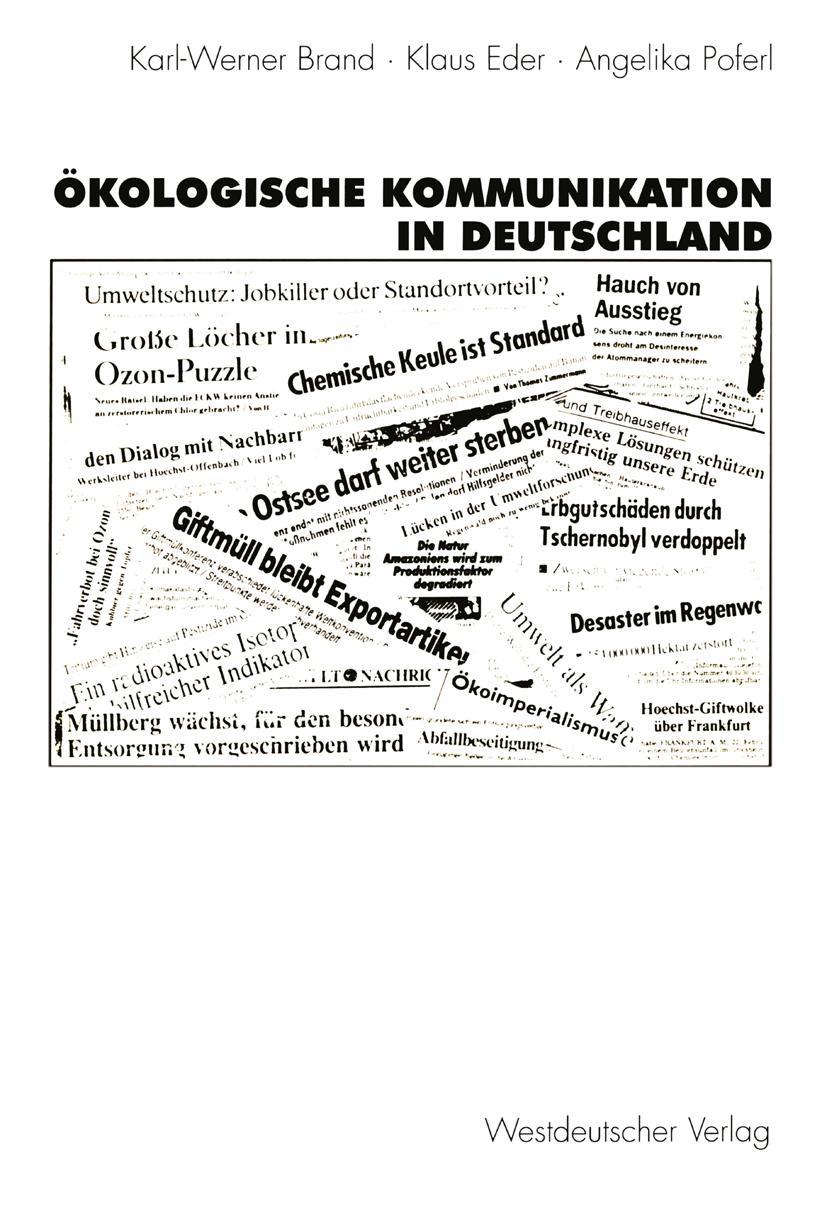 Cover: 9783531131528 | Ökologische Kommunikation in Deutschland | Klaus Eder (u. a.) | Buch