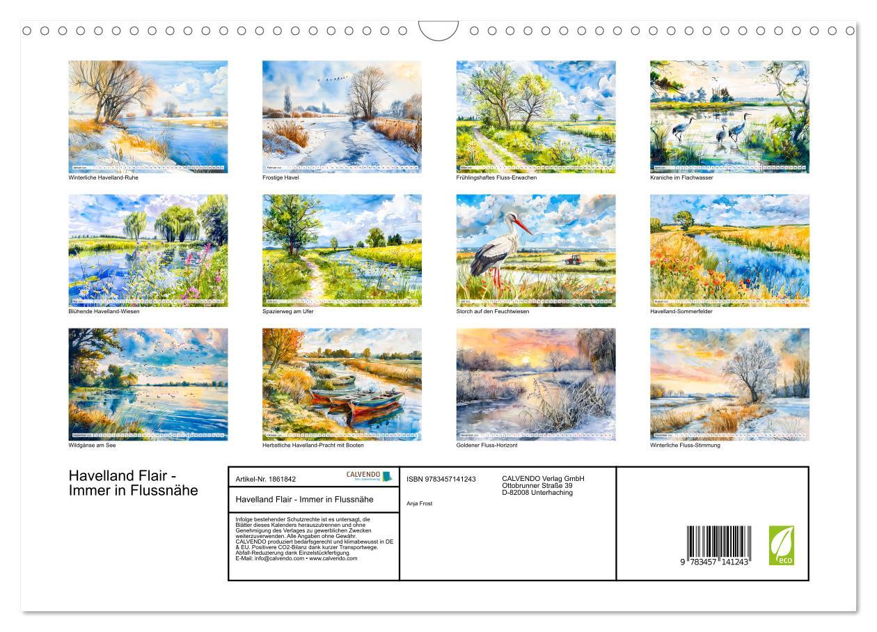 Bild: 9783457141243 | Havelland Flair - Immer in Flussnähe (Wandkalender 2025 DIN A3...