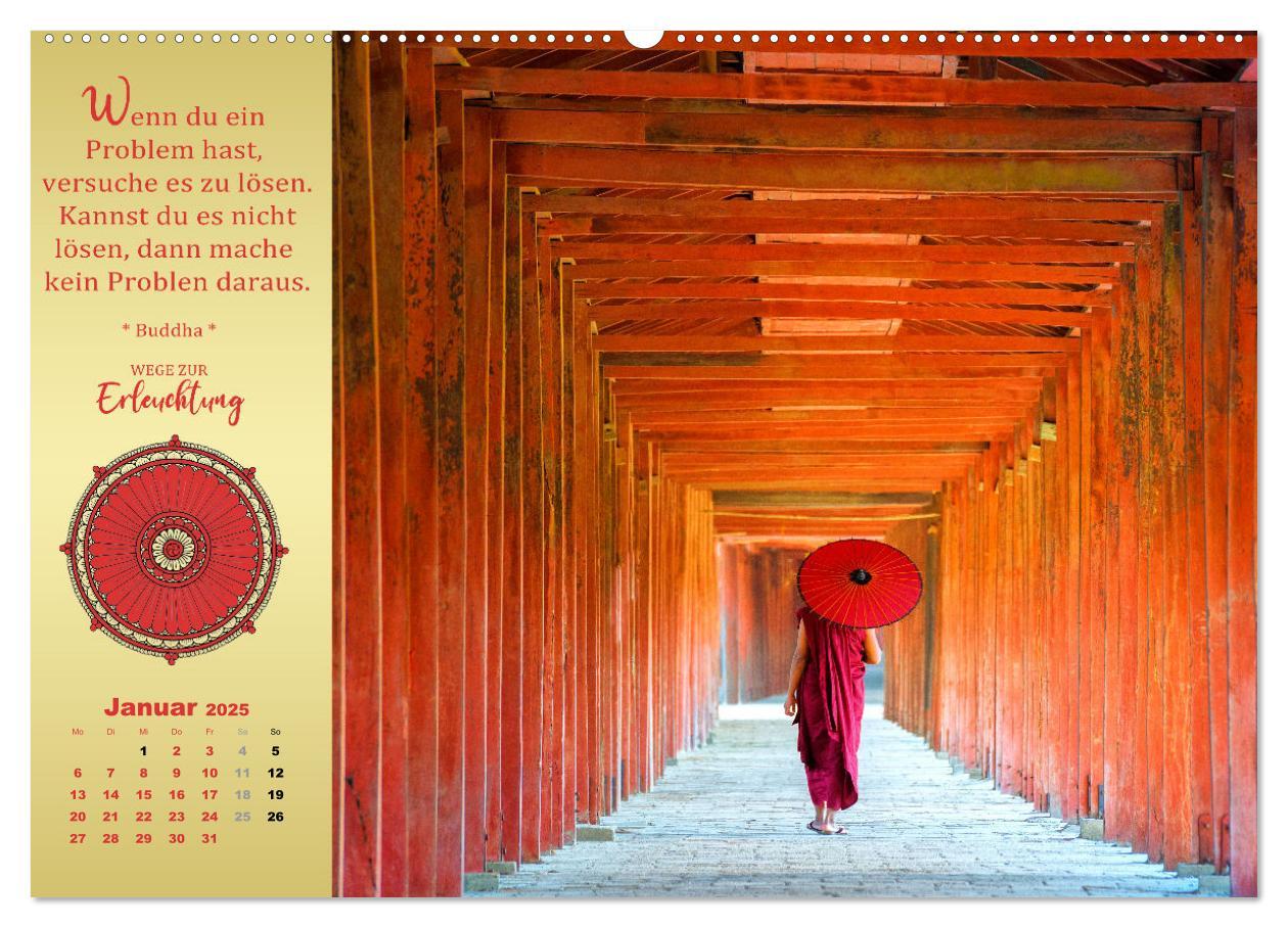 Bild: 9783383907463 | Buddhistische Weisheiten - Wege zur Erleuchtung (Wandkalender 2025...