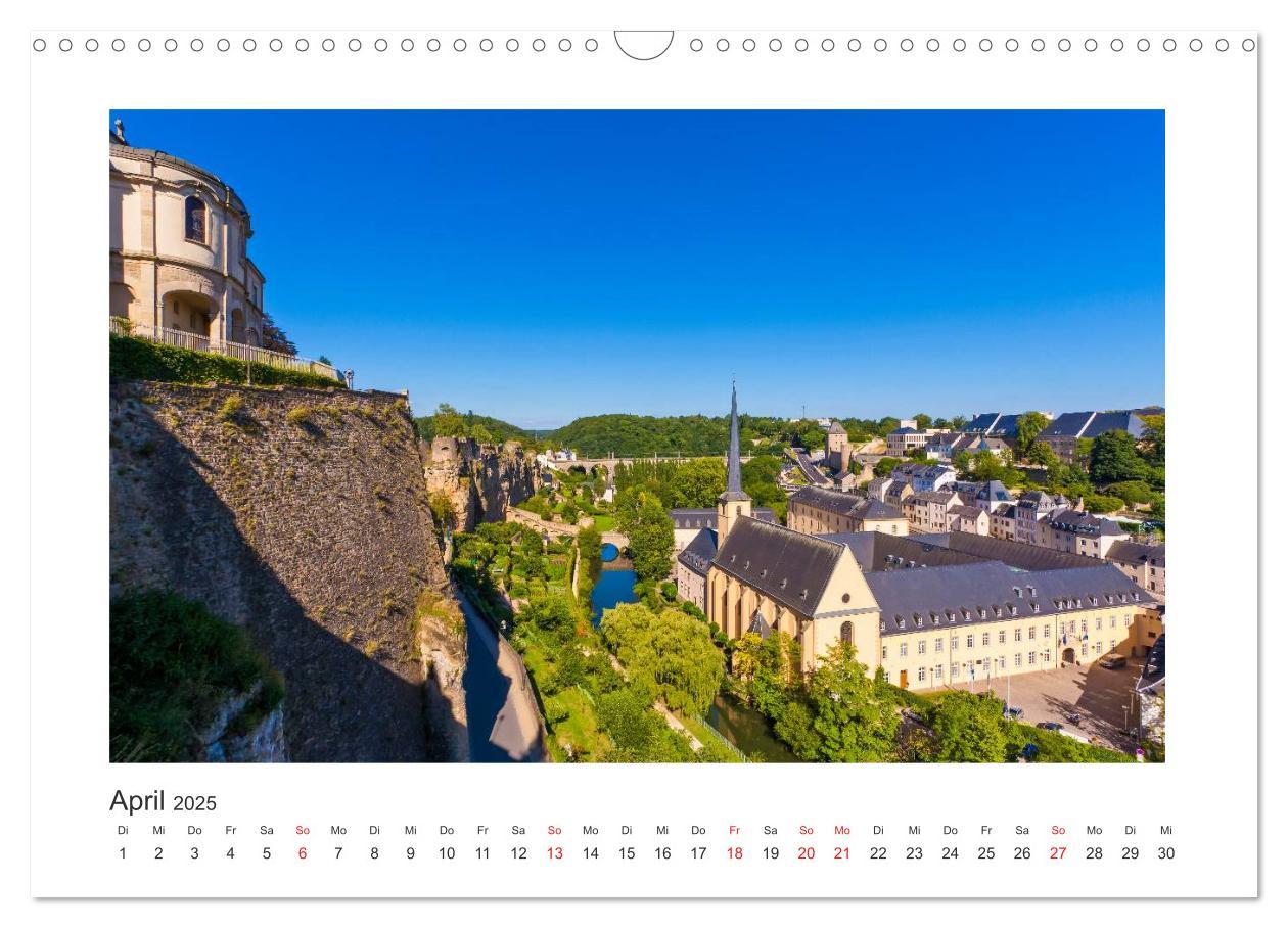 Bild: 9783435592159 | LUXEMBURG Stadt der Kontraste (Wandkalender 2025 DIN A3 quer),...