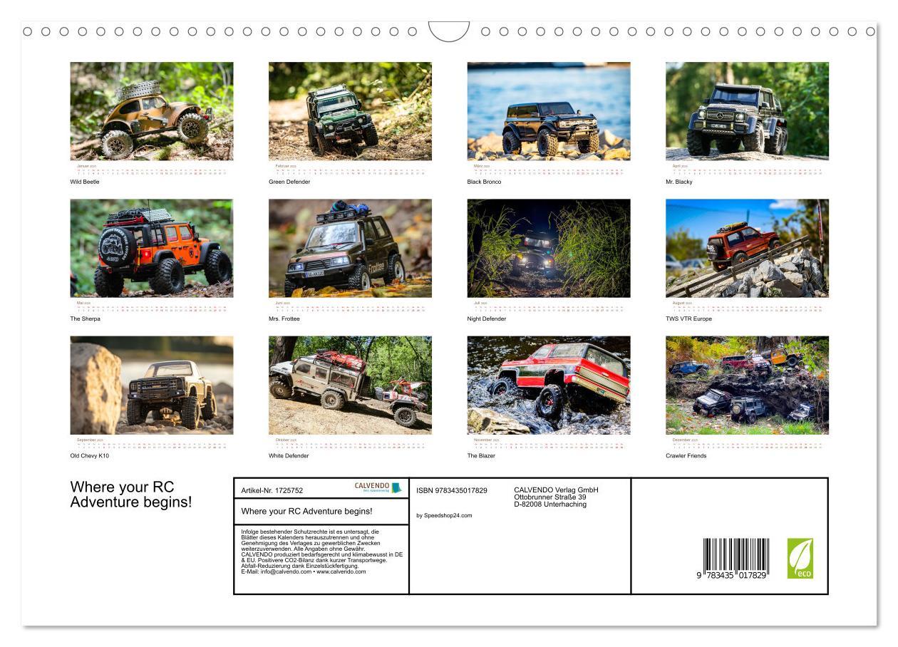 Bild: 9783435017829 | Where your RC Adventure begins! (Wandkalender 2025 DIN A3 quer),...